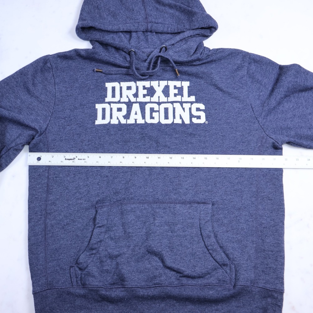 League Drexel Dragons Hoodie Navy Blue Heather Sweatshirt Medium - Picture 7 of 10